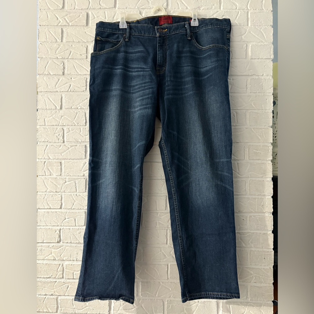 The Foundry Supply Co. Men's Blue Jeans Flex Denim Athletic Fit 44x30